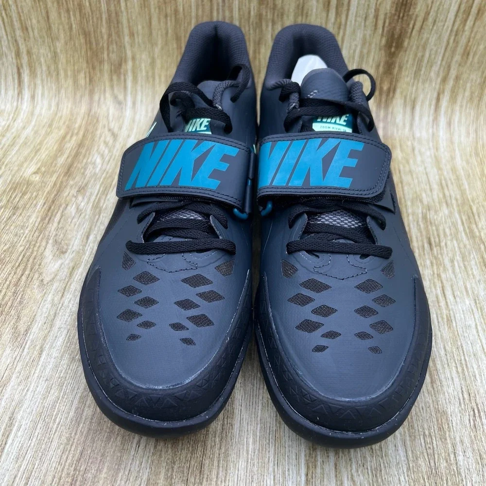 Nike Zoom Rival SD 2 Men's 9.5 Track Field Throwing‎ Shoes Black Blue FZ9665-001